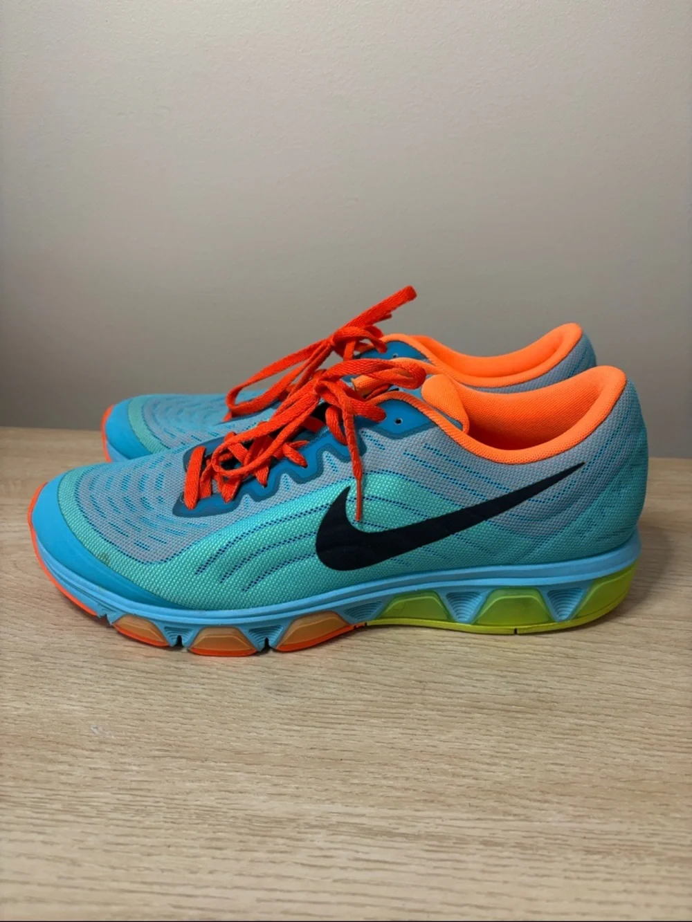 Mens Nike Air Max Tailwind 6 Gamma Blue Waffle Skin Shoes 621225-408 Size 1 2